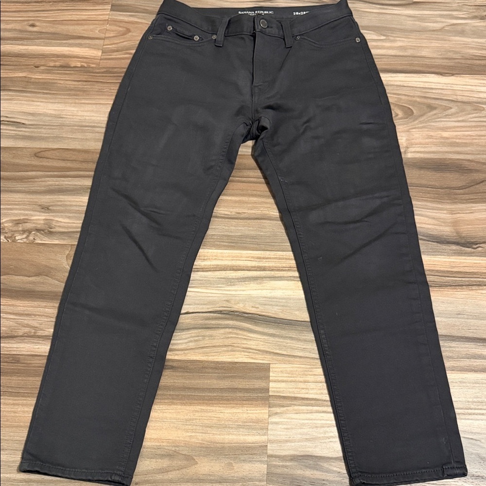 Banana Republic Men’s Sz. 28x28 Traveler Pants Athletic Tapered Fit Gray